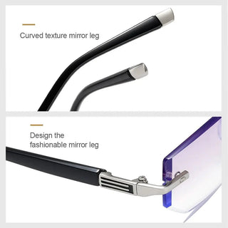Fashion Anti-Blue Light Reading Glasses Trimming Frame Eye Protection Ultra Light Office Eyeglasses For Men Women Eyewear Alodia Store