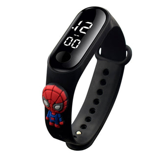 Disney Mickey Mouse Children Watches For Girls Electronic Bracelet Sports LED Spiderman iron Man Doll Kids Watch Waterproof Alodia Store