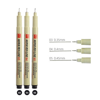 Manga Markers Needle Pen Art Hand-painted Sketch Pens Stationery Set alodia store