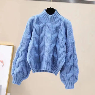 Knitted Sweater Strap Skirt Two Piece Korean Elegant Pullover Dress Suit Alodia Store