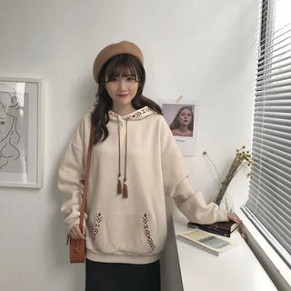New in Sweatshirts Hoodies Autumn Winter Y2k Tops Clothes Women Sweatshirt Japanese Fashion Longsleeve Crewneck Korean Woman Emo Alodia Store
