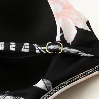 High Waist  Sexy Bikini Set Swimsuit Floral Beachwear V-Neck Bathing Suits Female ALODIA STORE