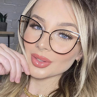 Fashion Anti-Blue Light Glasses Men Women Classic Anti-dazzle Eye Protection Computer Gaming Light Frame Plain Glass Spectacles Alodia Store