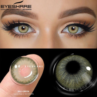 EYESHARE 2pcs Colored Contacts for Eyes Color Contact Lenses Brown Colorful Eyes Lenses Yearly Cosmetic Makeup Eye Contacts Lens Alodia Store