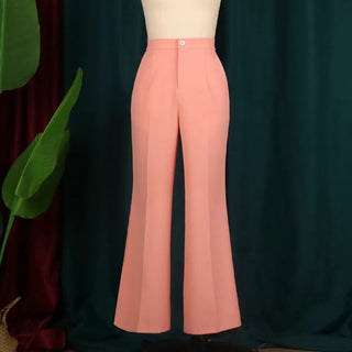 Sets Elagant 6 Buttons Jacket Knee Length Skirts Wide Leg Pants Suits Casual Office Work Alodia Store