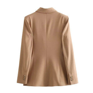 TRAF Green Women's Blazer Tailoring Double Breasted Blazer Alodia Store