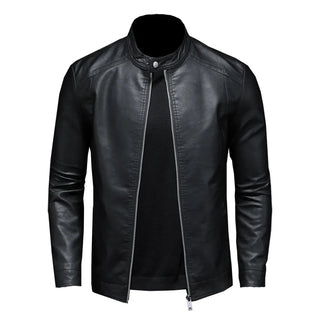 Mens Moto Biker Leather Coat Alodia Store
