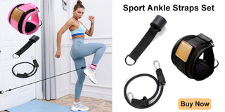 Fitness Ankle Straps Adjustable D-Ring Foot Support Cuffs Gym Leg Strength Workouts Pulley With Buckle Sports Feet Guard Alodia Store