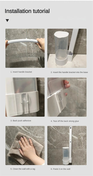 Disposable Toilet Brush Cleaner With Long Handle Bathroom - Alodia Store