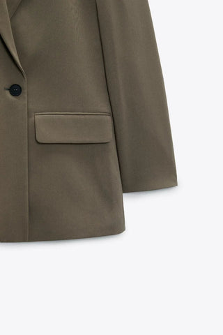 Fashion Suit Lapel Loose Double Breasted Blazer Alodia Store