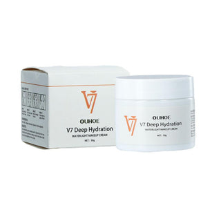 V7 Deep Hydration Waterlight Face Makeup Cream Brighten Skin Tone Fade Blemishes Moisturizing Non Greasy Whitening Facial Cream Alodia Store