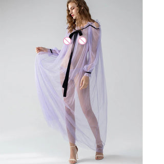 Lace Nightgown Temptation Robe Perspective Emotional Underwear Alodia Store