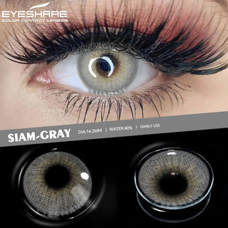 EYESHARE 1 Pair Colored Contact Lenses Natural Look Gray Eye Lenses Brown Contact Blue Lenses Fast Delivery Green Eye Lenses Alodia Store