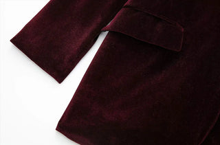 Velvet Blazer Coat Vintage Alodia Store