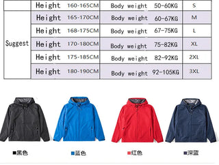 Jacket Windproof Black Blue Alodia Store
