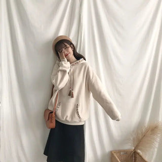 New in Sweatshirts Hoodies Autumn Winter Y2k Tops Clothes Women Sweatshirt Japanese Fashion Longsleeve Crewneck Korean Woman Emo Alodia Store