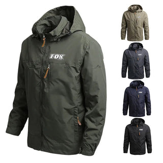 Men Hooded Raincoat Winter Waterproof Skin Kit Alodia Store