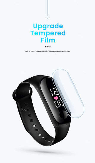 M3 Kids Digital Watches Adjustable Silicone Strap Waterproof Children's Watch Boys Sports Wrist Electronic Smart Watch For Kids Alodia Store