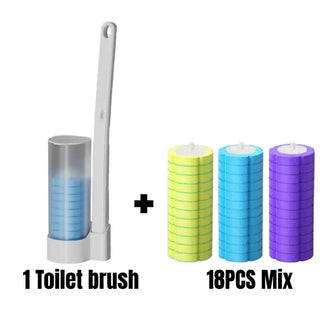 Disposable Toilet Brush Cleaner With Long Handle Bathroom - Alodia Store
