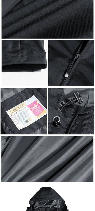 Jacket Windproof Black Blue Alodia Store