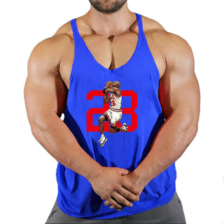 Skull Fitness Clothing Bodybuilding Shirt Men Top Fitness Sleeveless Sweatshirt Gym T-shirts Suspenders Man Men's Vest Stringer Alodia Store