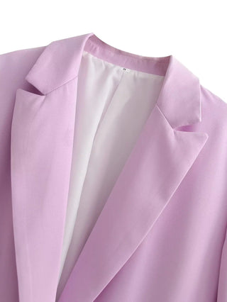 Purple Blazer Women  Elegant Woman Alodia Store