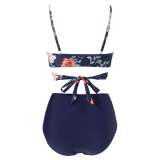 High Waist  Sexy Bikini Set Swimsuit Floral Beachwear V-Neck Bathing Suits Female ALODIA STORE