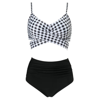High Waist  Sexy Bikini Set Swimsuit Floral Beachwear V-Neck Bathing Suits Female ALODIA STORE