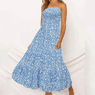 Sexy Floral Print Boho Beach Dress Alodia Store