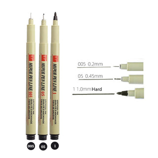 Manga Markers Needle Pen Art Hand-painted Sketch Pens Stationery Set alodia store