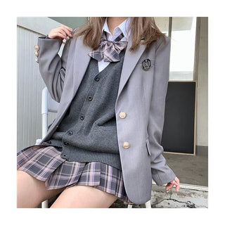 Uniform Female Drama Cardigan Japanese Coat Alodia Store