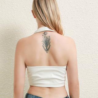 Sexy Women Leather Hollow Out Crop Vest Tops Alodia Store