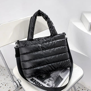 Lightweight Down Cotton Padded Shoulder Bag Alodia Store