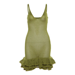 Weird Puss Knit Sleeveless cami bodycon ALODIA STORE