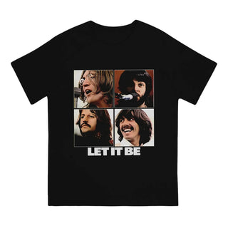 The Beatle Band Let IT BE T Shirt Grunge Men Tees Summer Clothing Polyester Crewneck TShirt ALODIA STORE