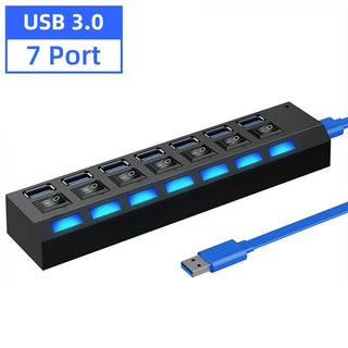 Usb Hub 3 0 Hub Usb Splitter Several Ports Multi Usb Hub 3.0 Hab power Adapter extension ALODIA STORE