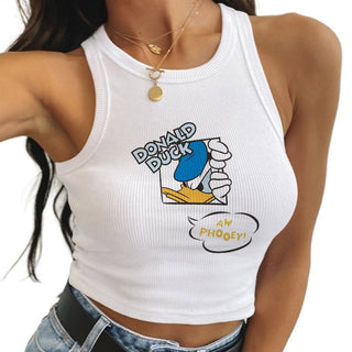 Funny Mickey Mouse Minnie Sleeveless Tank Tops alodia store