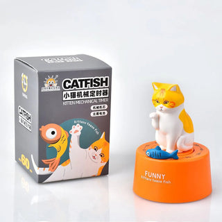 Mini Mechanical Cat Timer Cute Kitchen Accessories Students Homework Timer Kitchen Reminder for School Office Home Desktop Decor Alodia Store