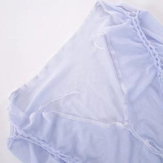 Weird Puss Mesh Sexy 2 Piece Set Alodia Store