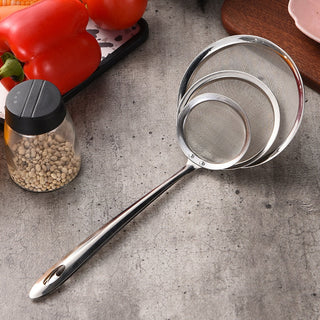 Kitchen Multi-functional Filter Spoon Stainless Steel Fine Mesh Wire Oil Skimmer Strainer Fried Food Net Kitchen Gadgets Alodia Store