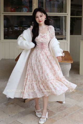 pink floral dress Alodia Store