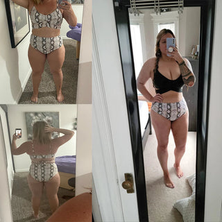 High Waist  Sexy Bikini Set Swimsuit Floral Beachwear V-Neck Bathing Suits Female ALODIA STORE