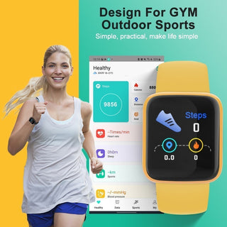Smart Watch Kids Bluetooth Fitness Tracker Macaron Smartwatch for Men Women Blood Pressure Smart Bracelet for Android IOS Alodia Store
