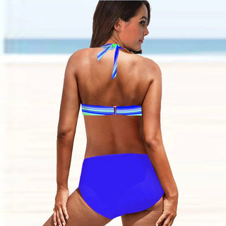 Two Pieces Bathing Suit Rainbow Floral Dot Printed Tankini Top Boyshorts Swimming S-5XL ALODIA STORE