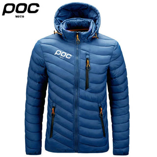 Men's Winter Thermal Jacket Moto Poc Cycling Hooded Warm Coat Outdoor Windbreaker Mountain Bike Cothing MTB Bicycle Down Jackets ALODIA STORE