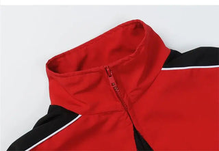 Spring Bomber Jacket Men Women Vintage Star Pattern Harajuku Alodia Store