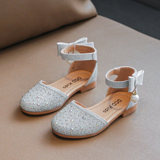 Girls Princess Sandals Baby Shoes 2023 Brand New Kids Shoes for Wedding Party Bling Summer Flat Sandals Fashion Breathable 2023 ALODIA STORE