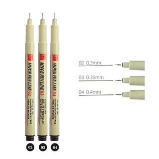 Manga Markers Needle Pen Art Hand-painted Sketch Pens Stationery Set alodia store