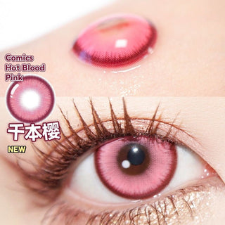 UYAAI 2pcs Halloween Colorful Contact Lenses Anime Cosplay Eye Lenses multicolored lenses Lenses White Black Red Lenses Alodia Store