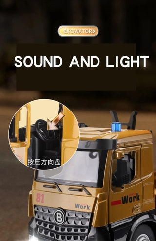 Large Truck Crane Engineering Vehicle Alloy Model Car Alodia Store